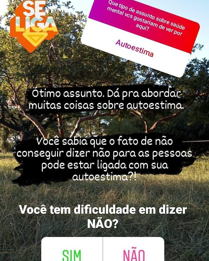 Autoestima X Dizer Não